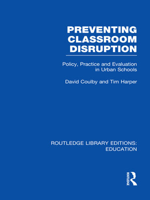 cover image of Preventing Classroom Disruption (RLE Edu O)